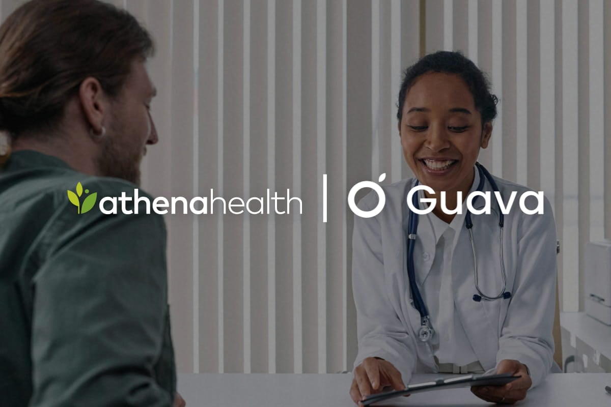 Guava's direct athenahealth EHR integration syncing athenaOne patient records into the Guava Provider Dashboard
