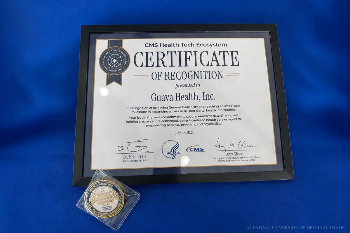 Guava recognized as a CMS Health Tech Ecosystem adopter for the Kill the Clipboard