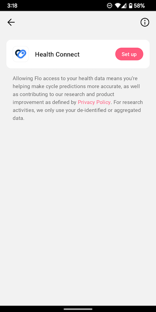 Enable Health Connect on Flo