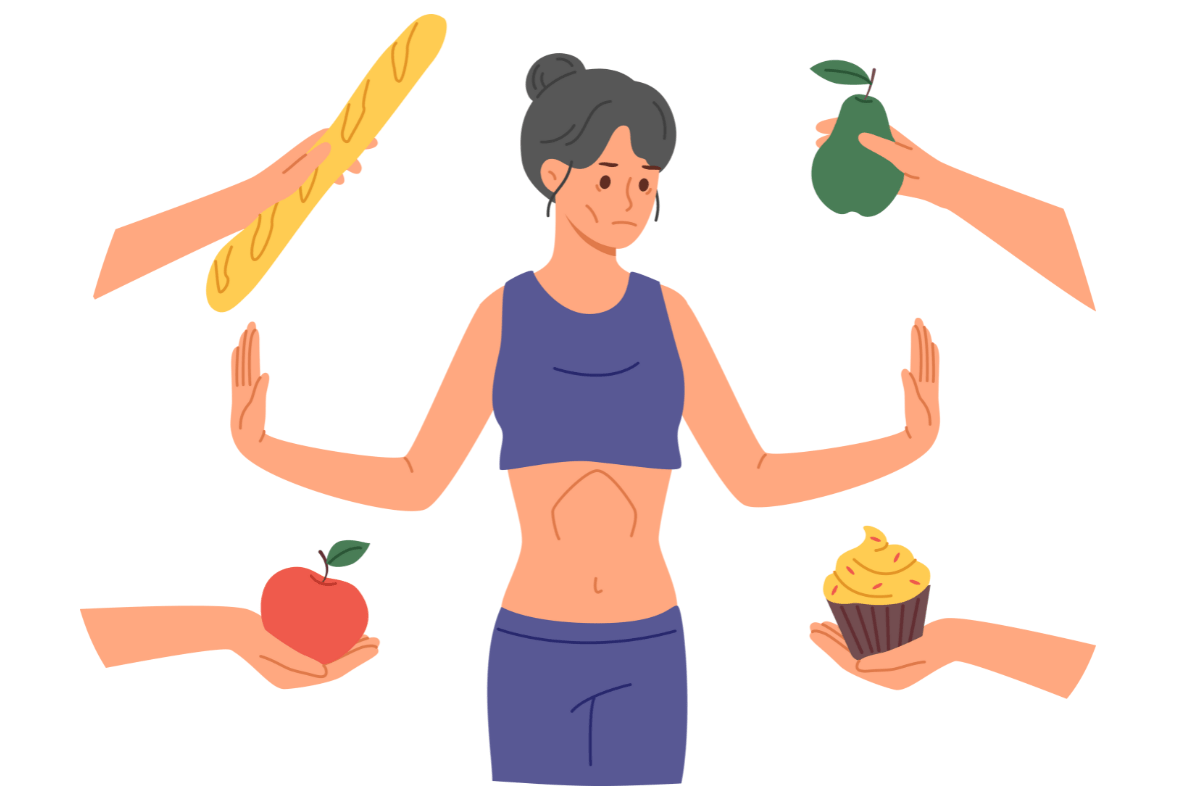 Image of a woman with food allergies and sensitivities