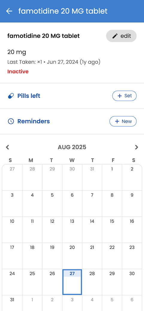 Inactive medication view to clean up lists in the Guava med tracking app