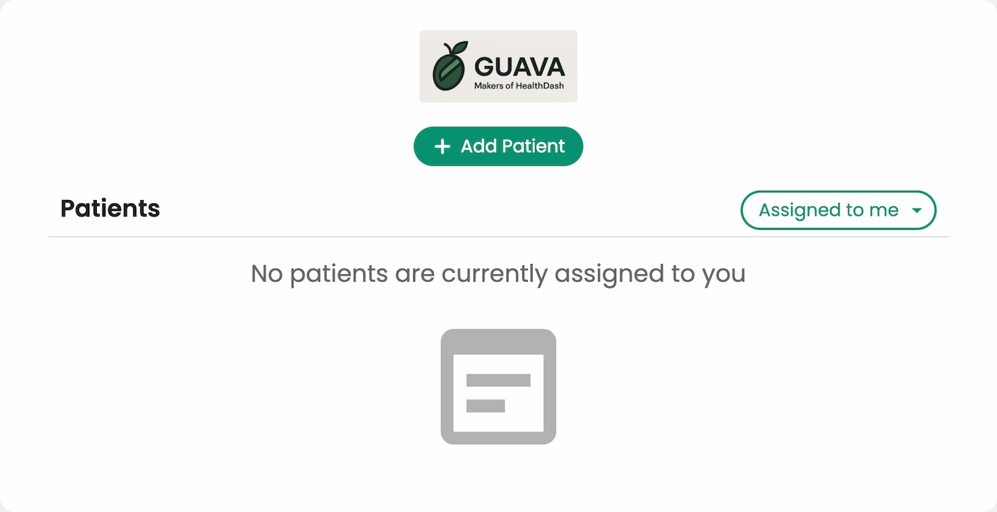 Inviting patients to Guava's Provider Dashboard