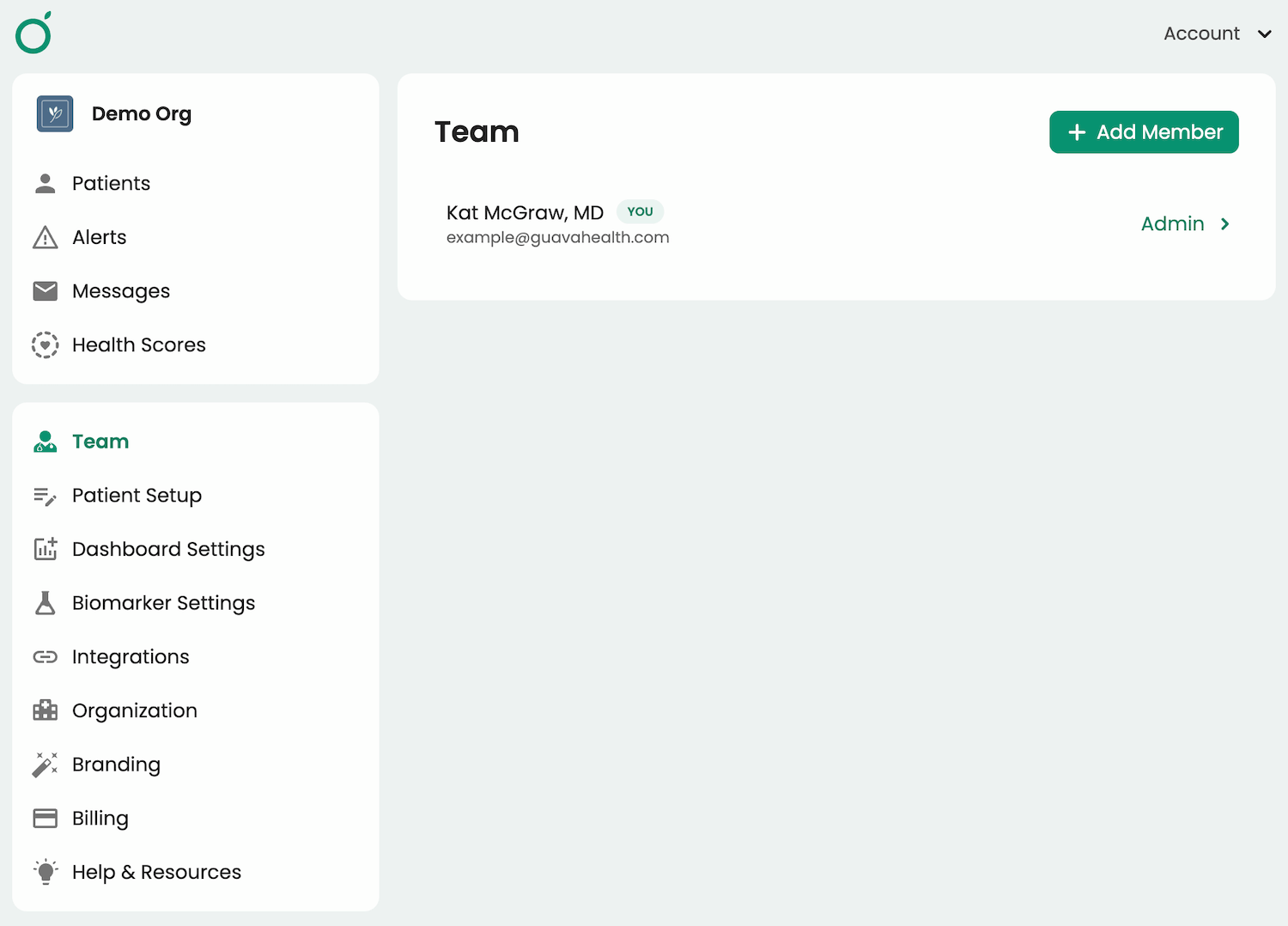 Inviting team members to your Provider Dashboard