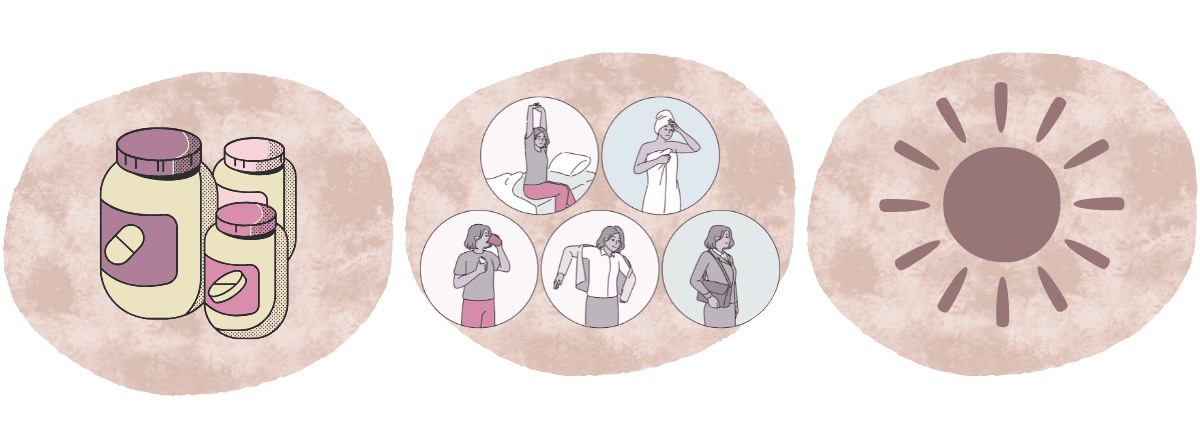 Graphic of ways to improve sleep quality