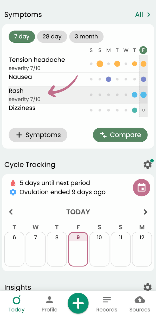 How access symptom photos in Guava