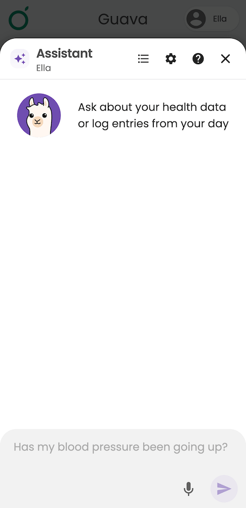 Guava's AI assistant, a secure LLM-enabled chat assistant with access to medical context and history