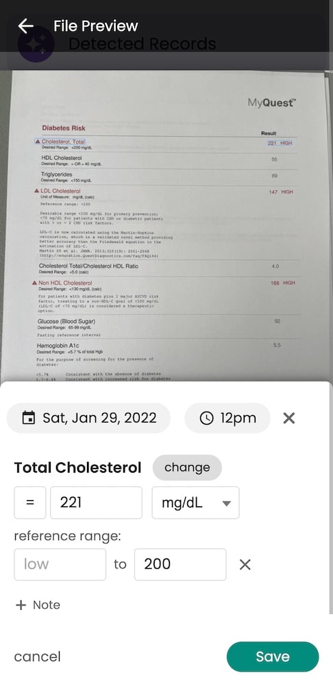 Modifying specific lab results in Guava