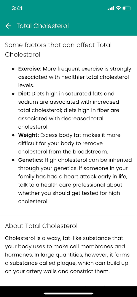 More information about cholesterol on Guava