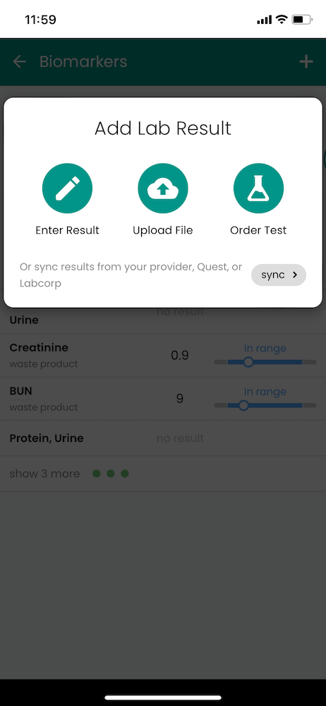 Adding lab results on Guava