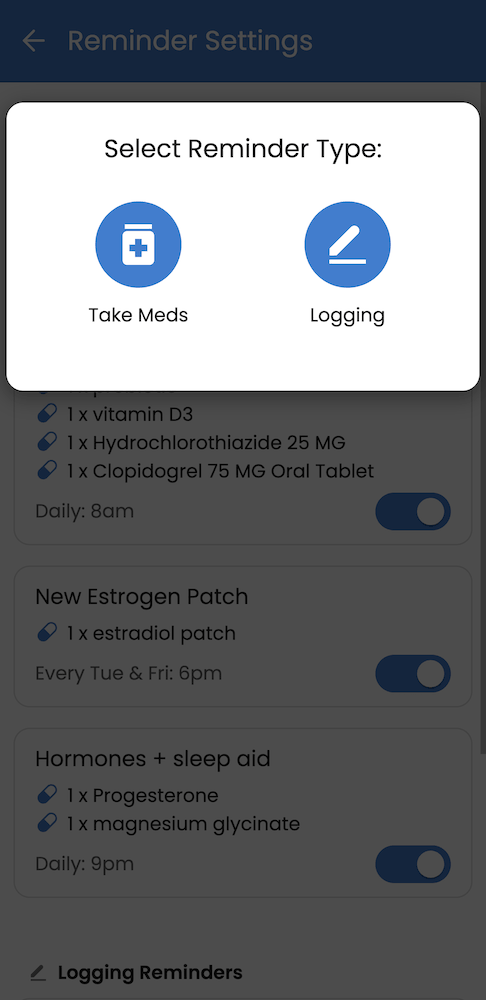 Guava's reminder types